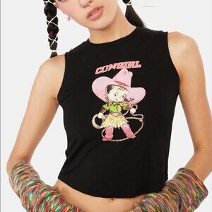 Omighty BLACK COWGIRL BABY TANK